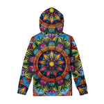 Colorful Mandala Print Pullover Hoodie