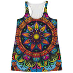 Colorful Mandala Print Women's Racerback Tank Top