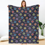 Colorful Maya Pattern Print Blanket