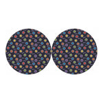 Colorful Maya Pattern Print Car Coasters