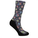 Colorful Maya Pattern Print Crew Socks