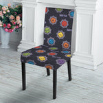 Colorful Maya Pattern Print Dining Chair Slipcover