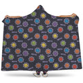 Colorful Maya Pattern Print Hooded Blanket