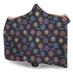 Colorful Maya Pattern Print Hooded Blanket