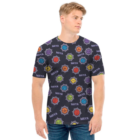 Colorful Maya Pattern Print Men's T-Shirt