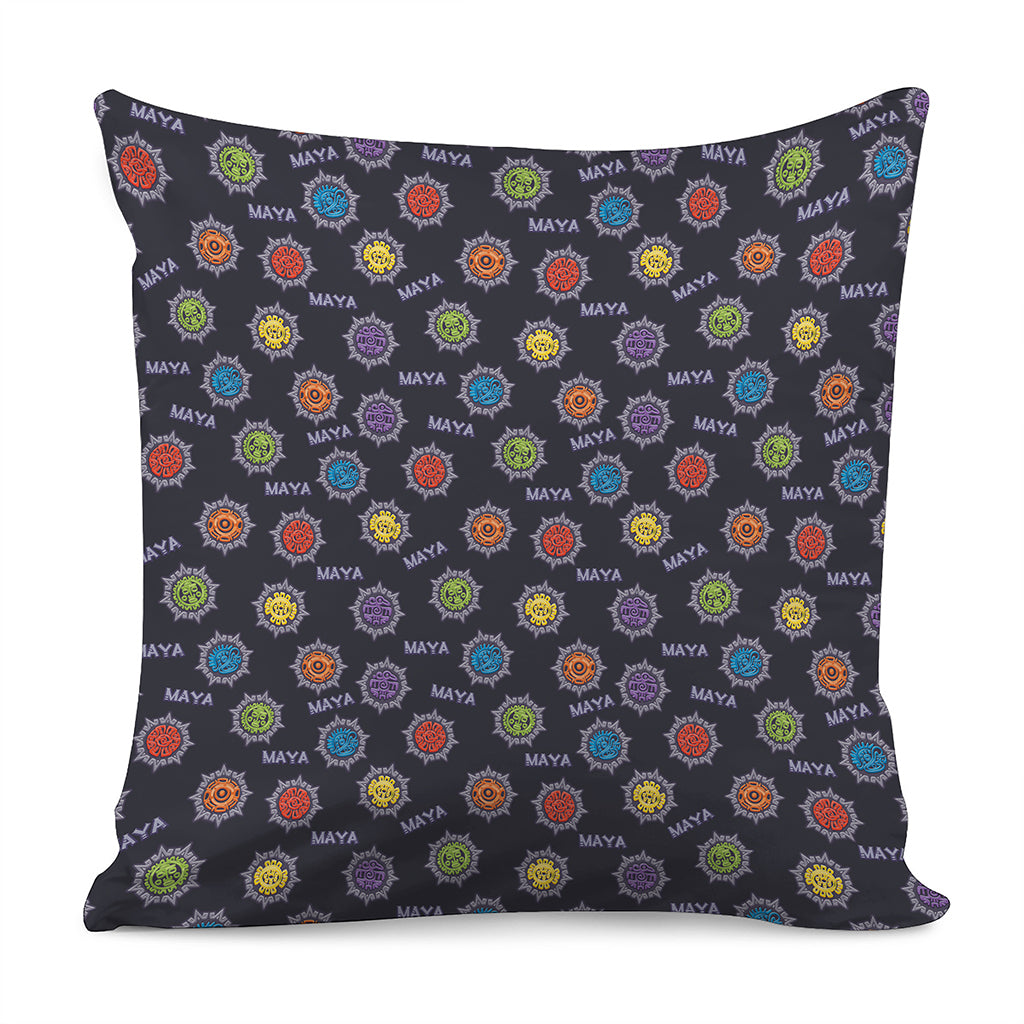 Colorful Maya Pattern Print Pillow Cover