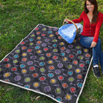 Colorful Maya Pattern Print Quilt
