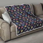 Colorful Maya Pattern Print Quilt