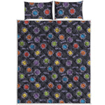Colorful Maya Pattern Print Quilt Bed Set