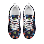 Colorful Maya Pattern Print White Sneakers