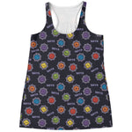 Colorful Maya Pattern Print Women's Racerback Tank Top