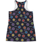 Colorful Maya Pattern Print Women's Racerback Tank Top