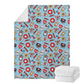 Colorful Medical Pattern Print Blanket