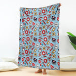 Colorful Medical Pattern Print Blanket