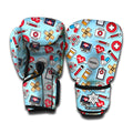 Colorful Medical Pattern Print Boxing Gloves