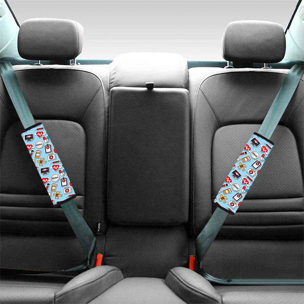 Colorful Medical Pattern Print Car Seat Belt Covers