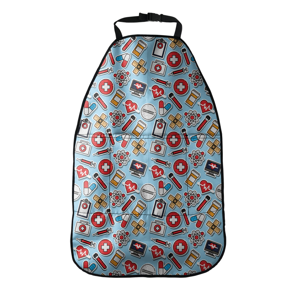 Colorful Medical Pattern Print Car Seat Organizers