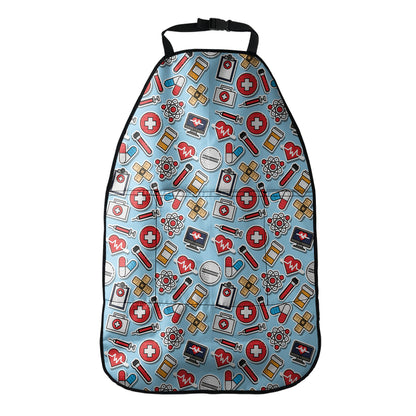 Colorful Medical Pattern Print Car Seat Organizers