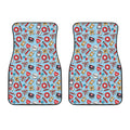Colorful Medical Pattern Print Front Car Floor Mats