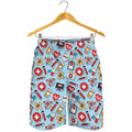 Colorful Medical Pattern Print Men's Shorts