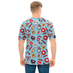 Colorful Medical Pattern Print Men's T-Shirt