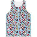 Colorful Medical Pattern Print Men's Tank Top