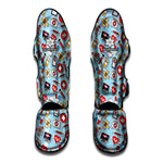 Colorful Medical Pattern Print Muay Thai Shin Guard