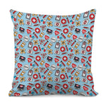 Colorful Medical Pattern Print Pillow Cover