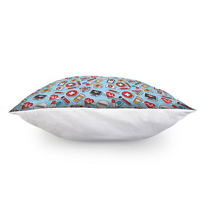 Colorful Medical Pattern Print Pillow Cover