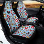 Colorful Medical Pattern Print Universal Fit Car Seat Covers