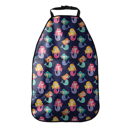 Colorful Mermaid Pattern Print Car Seat Organizers