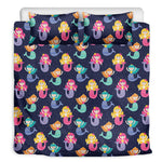 Colorful Mermaid Pattern Print Duvet Cover Bedding Set