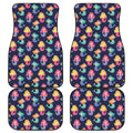 Colorful Mermaid Pattern Print Front and Back Car Floor Mats