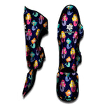 Colorful Mermaid Pattern Print Muay Thai Shin Guard