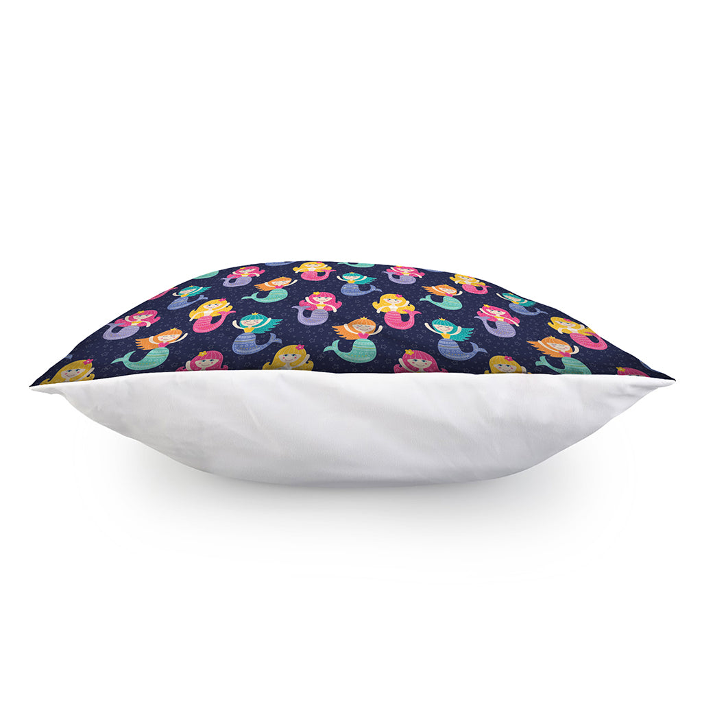 Colorful Mermaid Pattern Print Pillow Cover