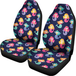 Colorful Mermaid Pattern Print Universal Fit Car Seat Covers