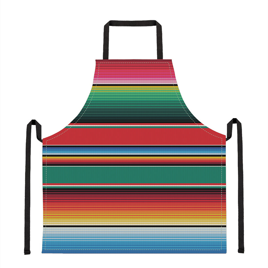 Colorful Mexican Blanket Pattern Print Apron