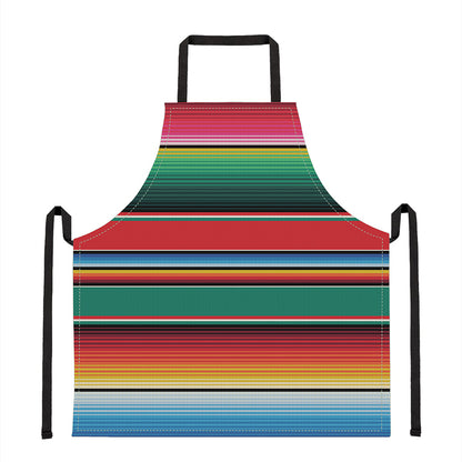 Colorful Mexican Blanket Pattern Print Apron