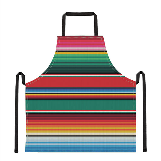 Colorful Mexican Blanket Pattern Print Apron
