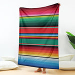 Colorful Mexican Blanket Pattern Print Blanket