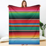 Colorful Mexican Blanket Pattern Print Blanket