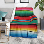 Colorful Mexican Blanket Pattern Print Blanket