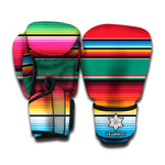 Colorful Mexican Blanket Pattern Print Boxing Gloves