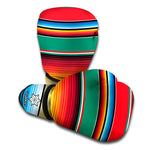 Colorful Mexican Blanket Pattern Print Boxing Gloves