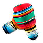 Colorful Mexican Blanket Pattern Print Boxing Gloves