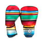 Colorful Mexican Blanket Pattern Print Boxing Gloves