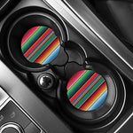 Colorful Mexican Blanket Pattern Print Car Coasters