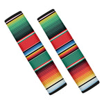 Colorful Mexican Blanket Pattern Print Car Seat Belt Covers