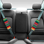 Colorful Mexican Blanket Pattern Print Car Seat Belt Covers