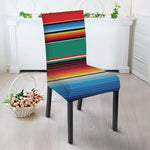 Colorful Mexican Blanket Pattern Print Dining Chair Slipcover